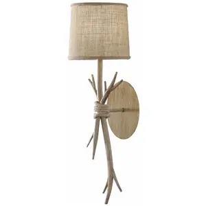 Mantra Iluminación Applique Sabina à abat-jour en tissu pas cher