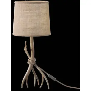 Mantra Iluminación Lampe à poser Sabina avec abat-jour en tissu