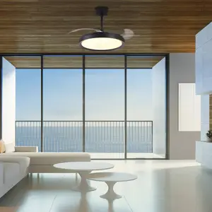 Mantra Iluminación Ventilateur plafonnier MISTRAL noir pas cher