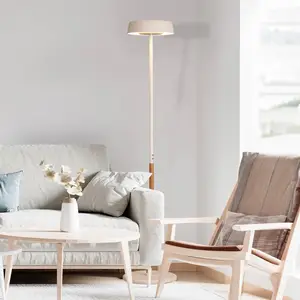 Mantra Iluminación Lampadaire LED Noa II, variateur tactile, acier, bl... pas cher