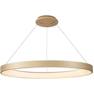 Mantra Iluminación Suspension LED Niseko II, télécommande, Ø 65cm doré pas cher
