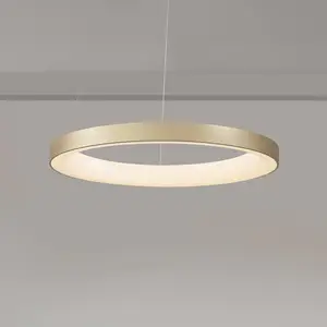 Mantra Iluminación Suspension LED Niseko II, télécommande, Ø 50cm doré pas cher