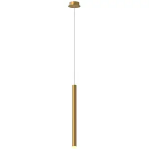 Mantra Iluminación Suspension LED Cala, aluminium, doré pas cher