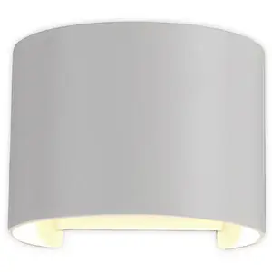 Mantra Iluminación Applique d'extérieur LED Davos ronde, blanc, intens...Vendu parluminaire