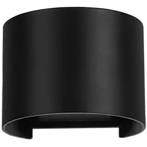 Mantra Iluminación Applique d'extérieur LED Davos ronde, noire, intens...Vendu parluminaire