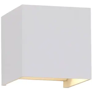 Mantra Iluminación Applique d'extérieur LED Davos, blanc, angulaire, i...Vendu parluminaire