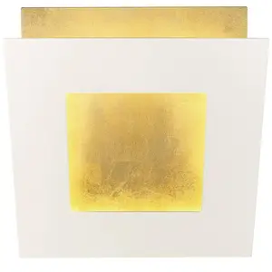 Mantra Iluminación Applique murale LED Dalia, blanc/or, 18 x 18 cm, al...Vendu parluminaire
