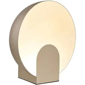 Mantra Iluminación Lampe de table LED Óculo, doré, Ø 20cm, métal, indi... pas cher