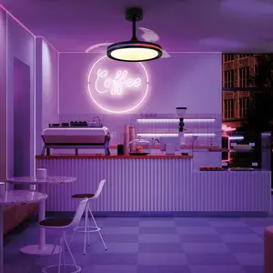 Mantra Iluminación Ventilateur de plafond LED North noir DC silencieux... pas cher