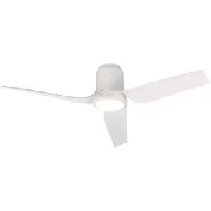 Mantra Iluminación Ventilateur de plafond LED Ushuaia blanc DC silenci... pas cher