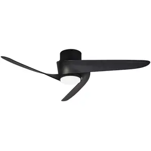 Mantra Iluminación Ventilateur de plafond LED Groenland noir DC silenc... pas cher