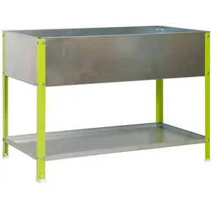 Jardini?Re Galva/Vert 140l Avec ?Tag?Re Urbangarden Top 850x900x600 Ga... pas cher