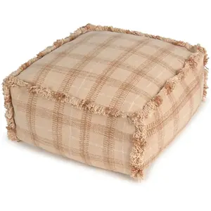 Comparateur de prix : Lorena Canals - Pouf Tartan Vieux Rose taille unique