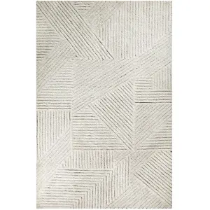 Lorena Canals Tapis lavable en laine gris 170x240