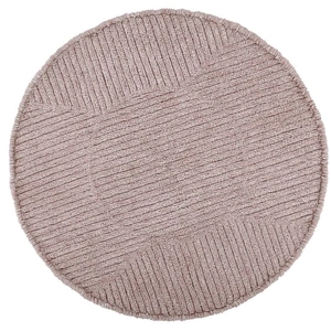 Lorena Canals Tapis rond lavable en laine rose Ø160