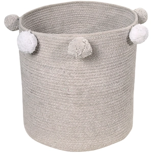 Lorena Canals Panier de rangement Bubbly en coton gris (30 x 30 cm) pas cher