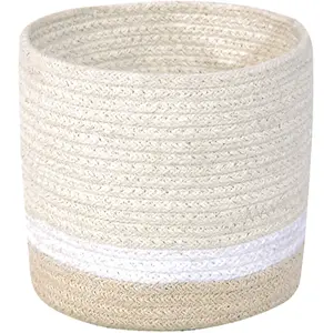 Lorena Canals Panier de rangement en coton My Little Ones ivoire (15 x 15 x 15 cm) pas cher