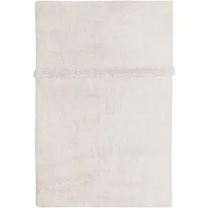 Lorena Canals Tapis en laine blanc lavable 170x240