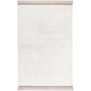 Lorena Canals Tapis lavable en laine blanc 200x300