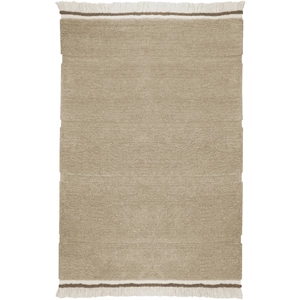 LORENA CANALS Tapis lavable en laine marron 80x140