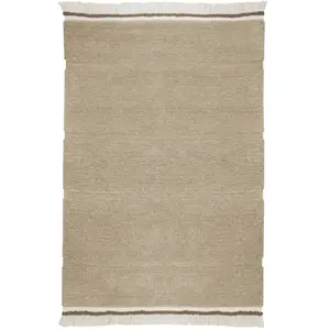 Lorena Canals Tapis lavable en laine marron 120x170