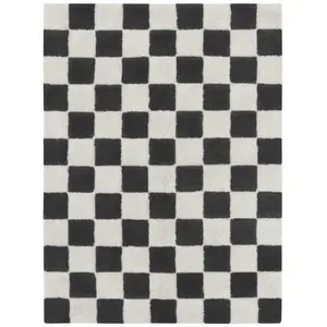 Lorena Canals Tapis lavable Kitchen Tiles gris foncé (120 x 160 cm) pas cher