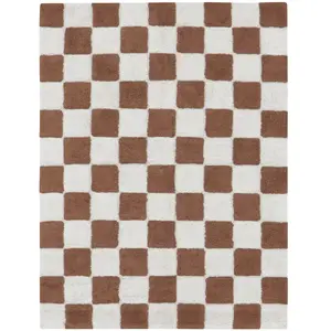 Lorena Canals Tapis lavable Kitchen Tiles caramel (120 x 160 cm) pas cher