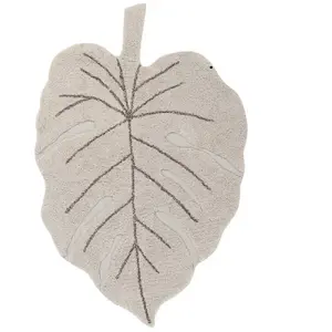 Comparateur de prix : Lorena Canals Tapis lavable Monstera natural (120 x 180 cm)