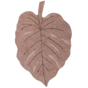 Comparateur de prix : Lorena Canals Tapis lavable Monstera Vintage Nude (180 x 120 cm)