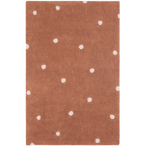 Lorena Canals Tapis lavable Mini Dot Chestnut (100 x 150 cm) pas cher