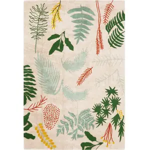 Lorena Canals Tapis lavable botanique multicolore 200x300 cm pas cher