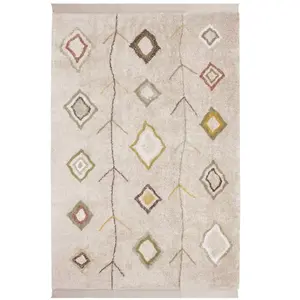 Comparateur de prix : Lorena Canals - Tapis avec franges ethnique Kaarol Beige 200x300