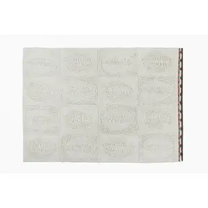 Lorena Canals Tapis lavable en laine beige 170x240