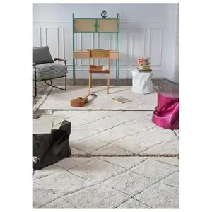 Tapis lavable en coton Bereber Rugcycled Lorena Canals pas cher