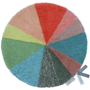 Lorena Canals Tapis laine rond motif abstrait D120cm pas cher