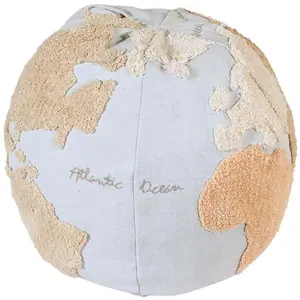 Comparateur de prix : Lorena Canals Pouf World Map Back-to-School (45 x 50 cm)