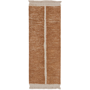 Homemaison - Tapis naturel réversible lavable en machine Duetto Caramel 80x230 pas cher