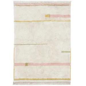 Comparateur de prix : Lorena Canals Tapis lavable Lanes vintage nude (90 x 130 cm)