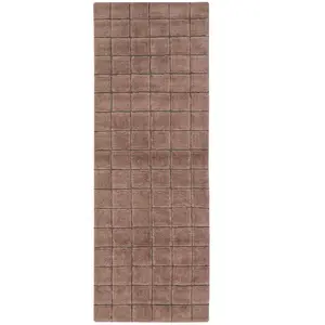 Lorena Canals Tapis de couloir en laine lavable motif mosaïque quartz - 80 x 230 cmVendu parliving-and-company