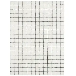 Lorena Canals Tapis en laine lavable mosaïque naturel - 230 x 300 cm pas cher