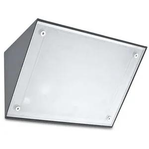 Curie Glass - Applique murale d'extérieur à 1 ampoule gris urbain IP65, E27 - Leds-c4Vendu paramazon