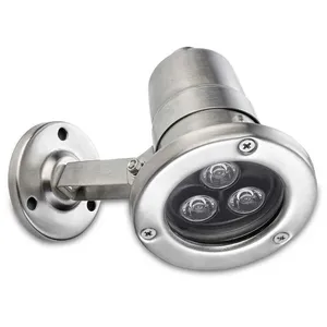 LEDS-C4 Leds C4 - Applique submersible orientable Aqua LED IP68 - 12V - Inox 11 cm Jaune pas cher