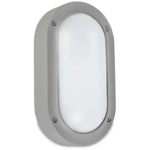 LEDS-C4 Leds C4 - Applique - Plafonnier oval extérieur Basic IP65 L22 cm - Gris pas cher