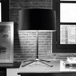 LEDS-C4 Hall lampe à poser, abat-jour tissu, noir pas cher