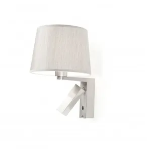 Leds-C4 Grok - Applique Murale D'intérieur À 2 Ampoules, Blanc Avec Lecture, E27 pas cher