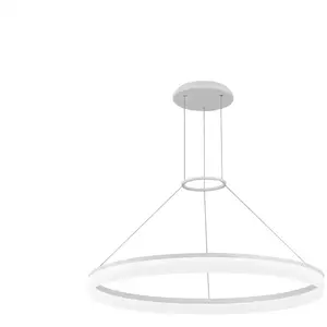 Comparateur de prix : Suspension Circ, aluminium, blanc mat, argent satiné 100 cm
