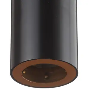 Suspension Pipe, aluminium, noir et orVendu parluminaire