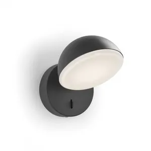 Applique murale LEDS-C4 - Talk - Aluminium et verre - Gris - 60W - E27Vendu paramazon