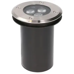 Comparateur de prix : Encastré de sol led IP65/IP67 ø110mm 2,7W 4000k acier inoxydable. gris