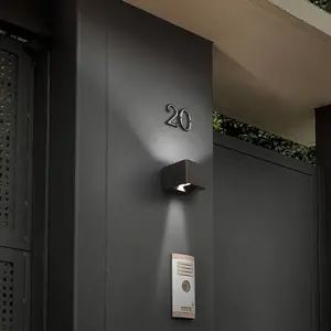 Comparateur de prix : Leds-C4 Wilson - Applique Murale Extérieure led Up Down Gris Urbain 855lm 3000K IP65